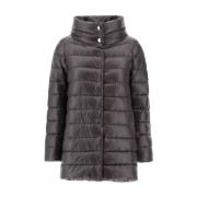 Amelia A-Shape Quilted Puffer Jacket Herno , Gray , Dames