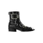 Leather boots Alexander McQueen , Black , Dames