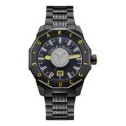 Elegante roestvrijstalen horloge Carlo Colucci , Black , Heren