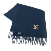 Pre-owned Cashmere scarves Louis Vuitton Vintage , Black , Dames