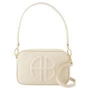 Leather handbags Anine Bing , Beige , Dames