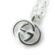 Pre-owned Metal necklaces Gucci Vintage , Gray , Dames