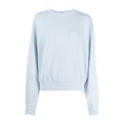 Blauwe Katoenen Crew Neck Sweatshirt Ksubi , Blue , Dames