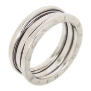 Pre-owned Metal rings Bvlgari Vintage , White , Dames