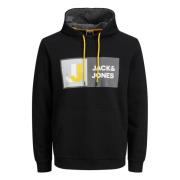 Logan hoodie met capuchon Jack & Jones , Black , Heren