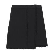 Zwarte Tweed Mini Rok Proenza Schouler , Black , Dames