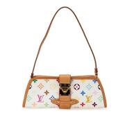 Pre-owned Canvas handbags Louis Vuitton Vintage , White , Dames