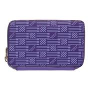 Korrelig lederen ritsportemonnee Moreau Paris , Purple , Dames