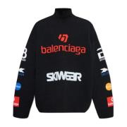 Wollen coltrui uit de Skiwear collectie Balenciaga , Black , Heren