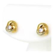 Pre-owned Metal earrings Cartier Vintage , Yellow , Dames