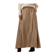 Laurenta Maxi Rok in Zand Aime´e the Label , Beige , Dames