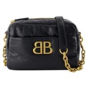 Leather crossbody-bags Balenciaga , Black , Dames