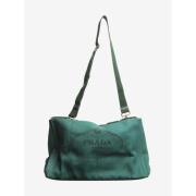 Pre-owned Canvas prada-bags Prada Vintage , Green , Dames