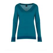 Elegante Gebreide Trui Pinko , Blue , Dames