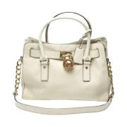 Pre-owned Leather handbags Michael Kors Pre-owned , White , Dames