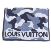 Pre-owned Silk scarves Louis Vuitton Vintage , Blue , Dames