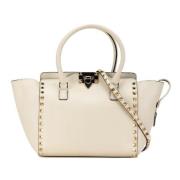 Pre-owned Leather handbags Valentino Vintage , White , Dames