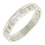 Pre-owned Metal rings Bvlgari Vintage , White , Dames