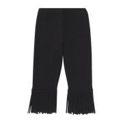 Zwarte Gebreide Franje Fietsbroek Proenza Schouler , Black , Dames