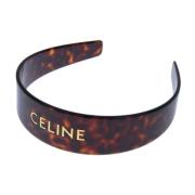 Pre-owned Canvas hair-accessories Celine Vintage , Brown , Dames