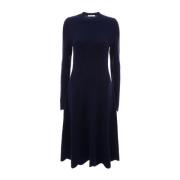 Blauwe Wollen Jurk Lange Mouw JW Anderson , Blue , Dames