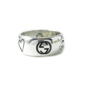 Pre-owned Metal rings Gucci Vintage , Gray , Dames