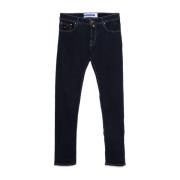 Blauwe Stretch Denim Jeans Jacob Cohën , Blue , Heren