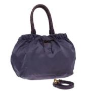 Pre-owned Nylon handbags Prada Vintage , Purple , Dames