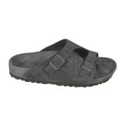 Antraciete Sandalen voor Stijlvolle Voeten Birkenstock , Gray , Unisex