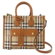 Leather totes Burberry , Brown , Dames