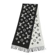 Pre-owned Silk scarves Louis Vuitton Vintage , Black , Dames