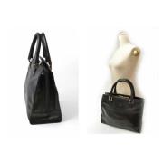 Pre-owned Leather totes Loewe Pre-owned , Black , Dames