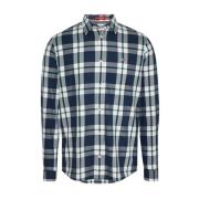 Groen Marineblauw Geruite Shirt Essential Tommy Hilfiger , Multicolor ...