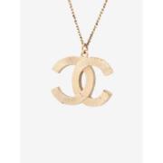 Pre-owned Metal chanel-jewelry Chanel Vintage , Yellow , Dames