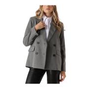 Grijze Dalia Blazer, veelzijdig en stijlvol Suncoo , Gray , Dames