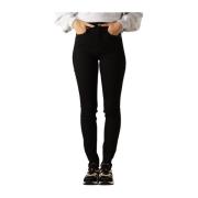 Zwarte High Rise Skinny Jeans Calvin Klein , Black , Dames