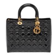 Pre-owned Leather dior-bags Dior Vintage , Black , Dames