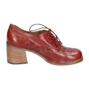 Vintage Leren Elegante Schoenen voor Vrouwen Moma , Brown , Dames