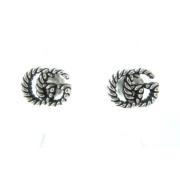 Pre-owned Metal earrings Gucci Vintage , Gray , Dames