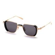 Eclipse Zwart 12K Goud Zonnebril Akoni , Black , Heren