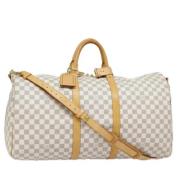 Pre-owned Canvas louis-vuitton-bags Louis Vuitton Vintage , White , Da...