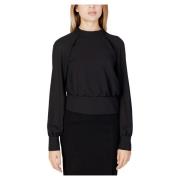 Zwarte Coltrui Lange Mouw Blouse Sandro Ferrone , Black , Dames