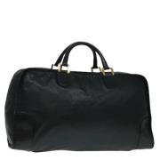 Pre-owned Leather handbags Loewe Pre-owned , Black , Dames