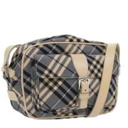 Pre-owned Nylon shoulder-bags Burberry Vintage , Beige , Dames