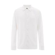 Wit Katoenen Overhemd Corneliani , White , Heren