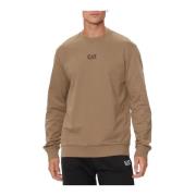 Heren Identity Code Crewneck Sweatshirt Emporio Armani EA7 , Brown , H...