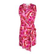 Roze Midi Jurk Otilda Stijl IRO , Pink , Dames