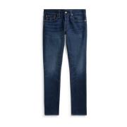 Blauwe Straight Jeans met 5 Zakken Polo Ralph Lauren , Blue , Heren