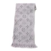 Pre-owned Wool scarves Louis Vuitton Vintage , Gray , Dames