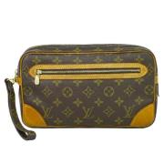 Pre-owned Canvas clutches Louis Vuitton Vintage , Brown , Unisex